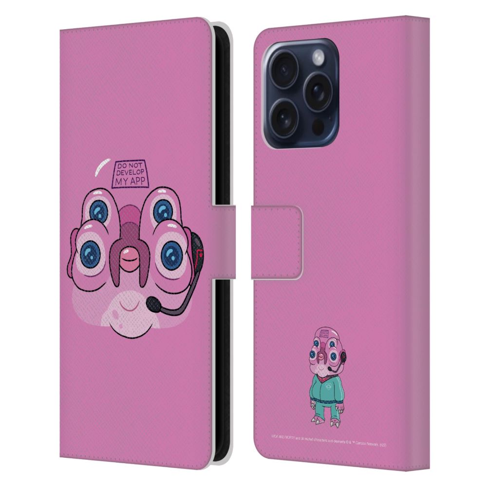 RICK AND MORTY リックアンドモーティ - Season 4 Graphics / Glootie レザー手帳型 / Apple iPhoneケース 【公式 / オフィシャル】