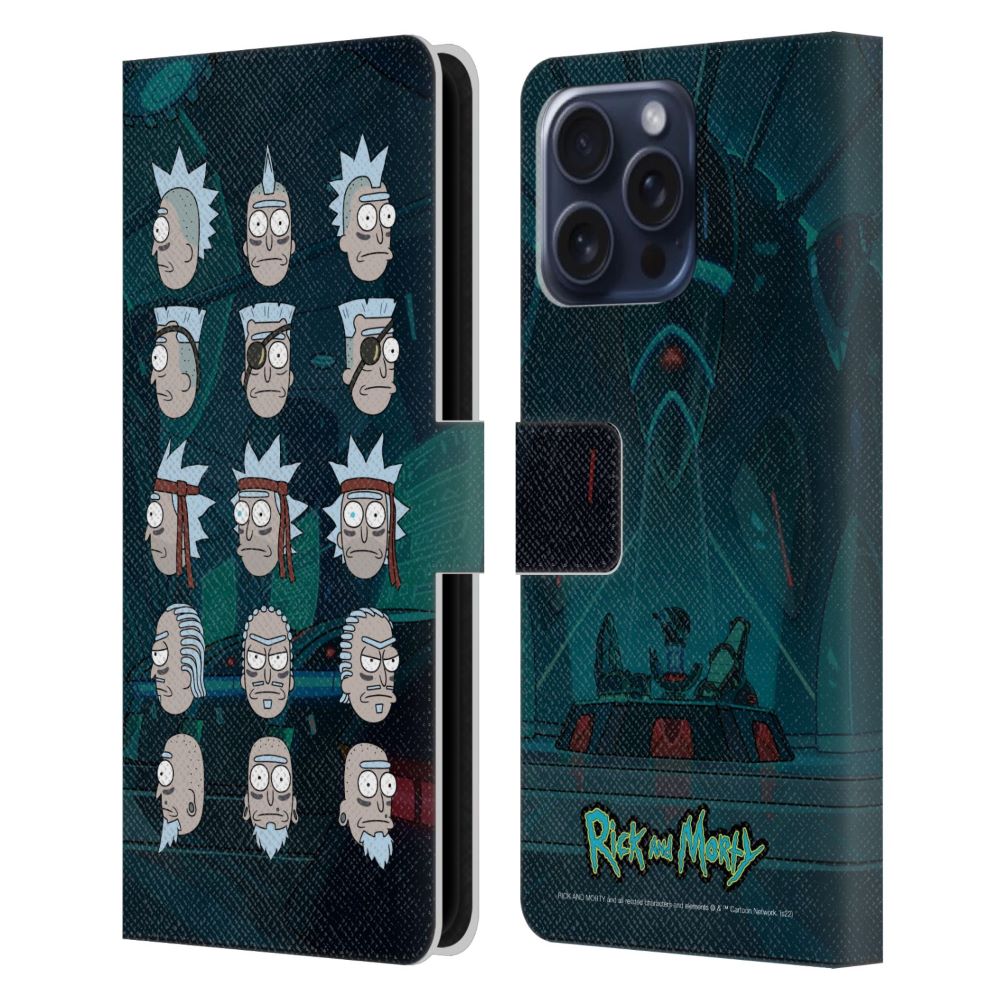 RICK AND MORTY リックアンドモーティ - Season 3 Character Art / Seal Team Ricks レザー手帳型 / Apple iPhoneケース 【公式 / オフィシャル】