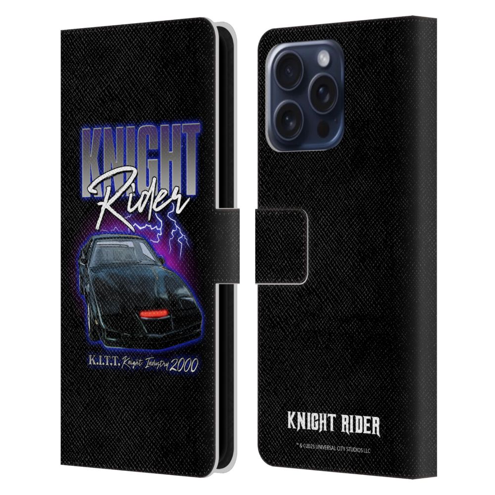 KNIGHT RIDER ナイトライダー - Graphics / Kitt 2000 レザー手帳型 / Apple iPhoneケース 【公式 / オフィシャル】