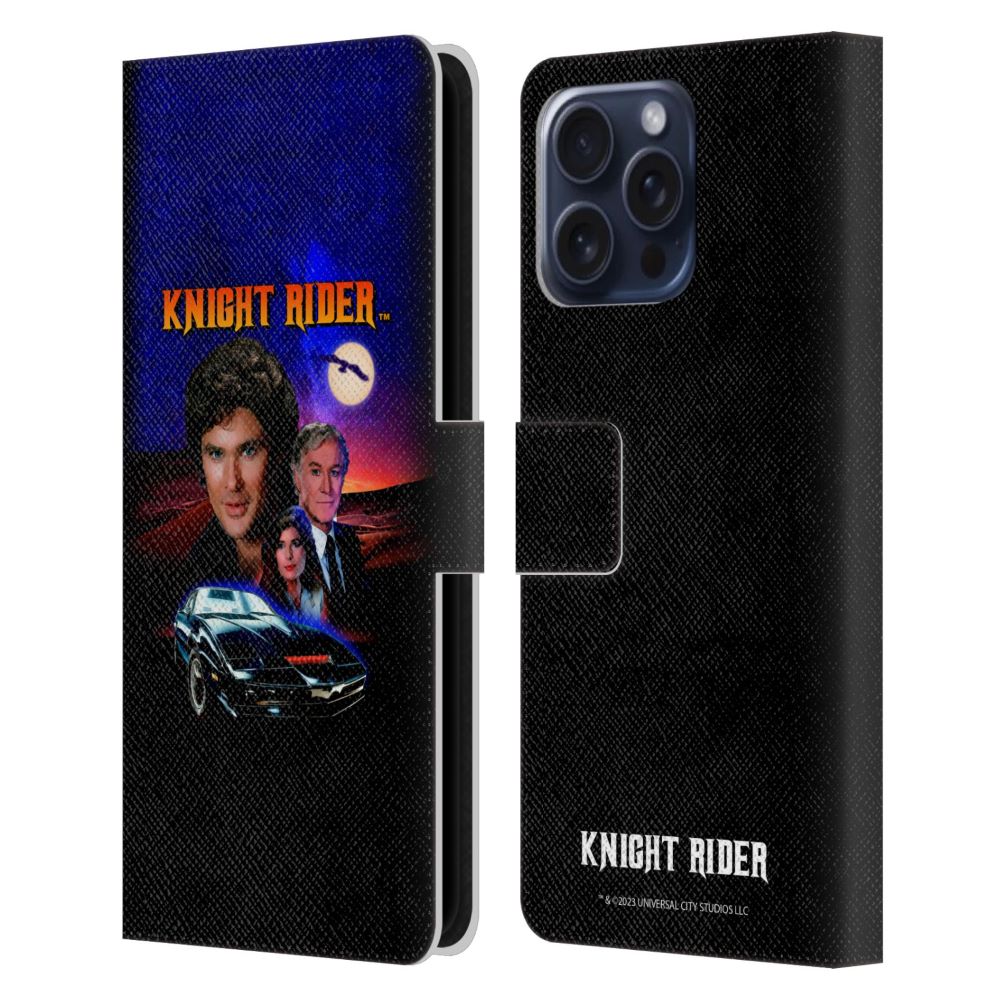 KNIGHT RIDER ナイトライダー - Graphics / Key Art レザー手帳型 / Apple iPhoneケース 【公式 / オフィシャル】