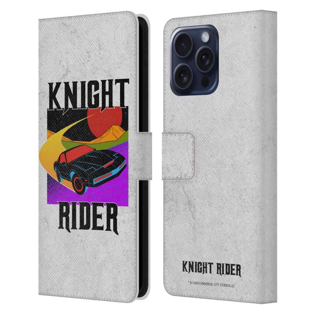 KNIGHT RIDER ナイトライダー - Graphics / Kitt Speed レザー手帳型 / Apple iPhoneケース 【公式 / オフィシャル】