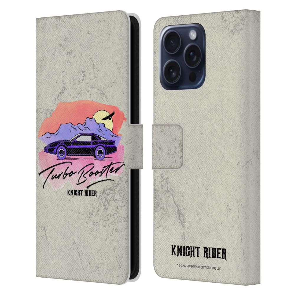 KNIGHT RIDER ナイトライダー - Graphics / Turbo Booster レザー手帳型 / Apple iPhoneケース 【公式 / オフィシャル】