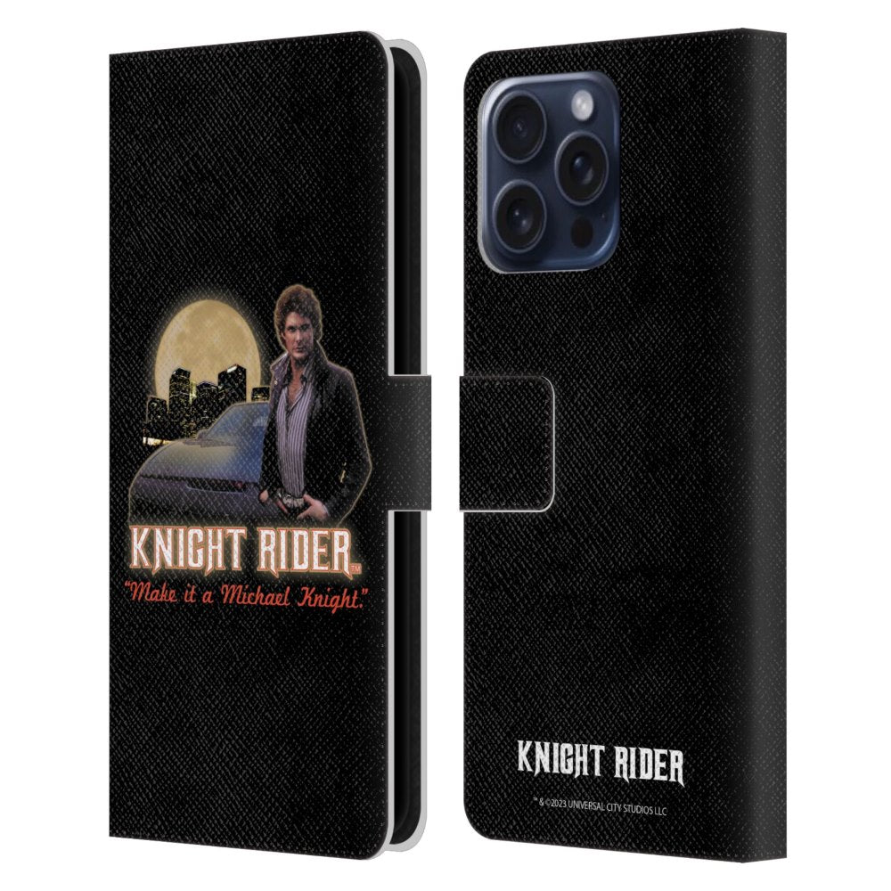 KNIGHT RIDER - Core Graphics / Poster レザー手帳型