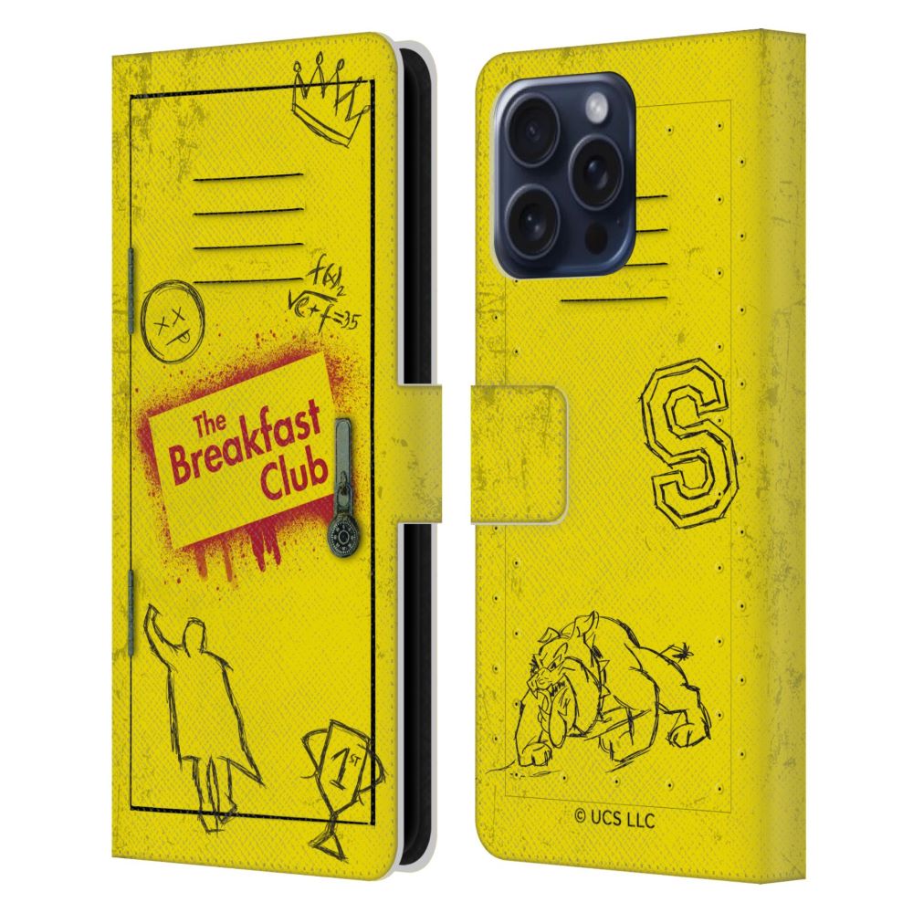 THE BREAKFAST CLUB ブレックファスト・クラブ - Graphics / Yellow Locker レザー手帳型 / Apple iPhoneケース 【公式 / オフィシャル】