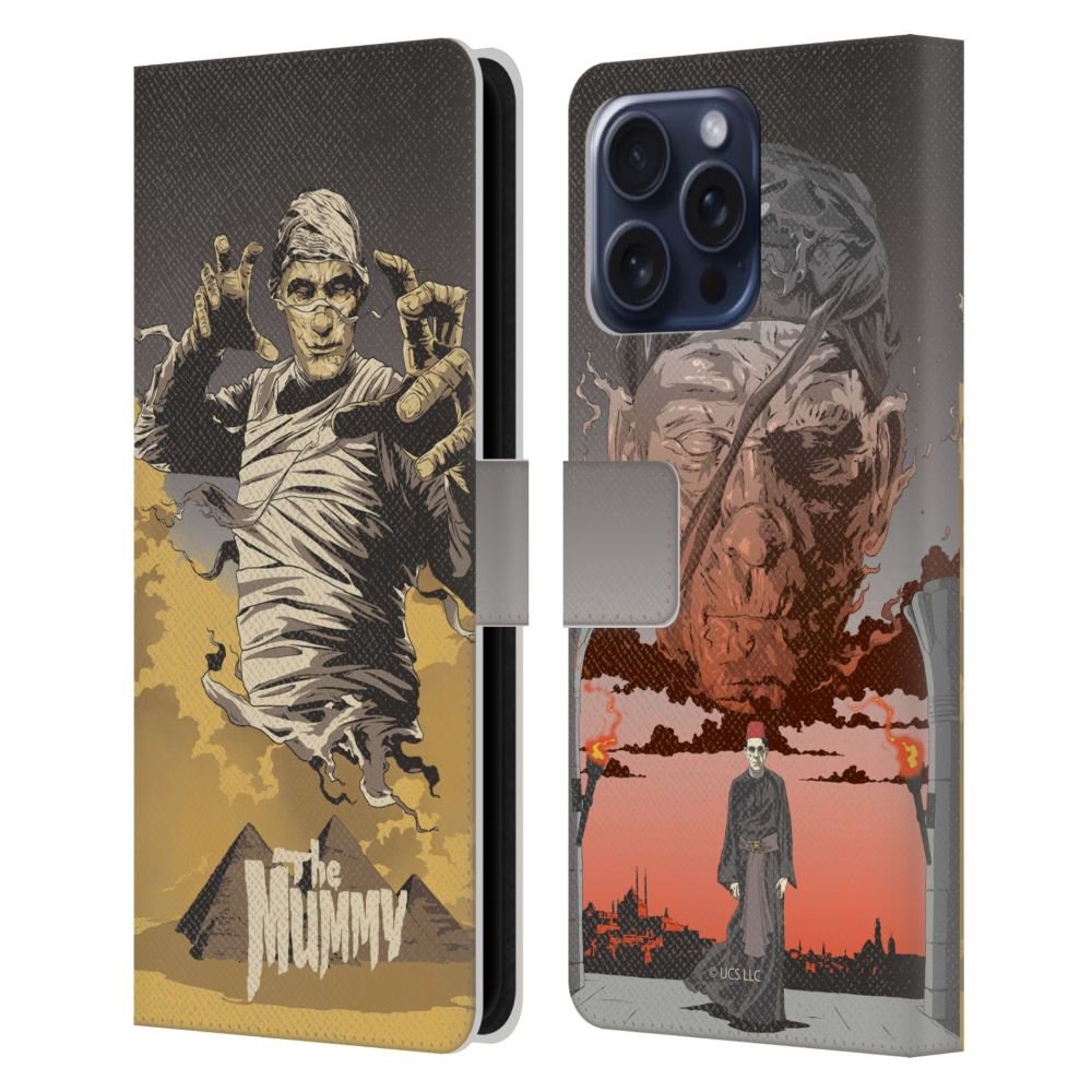 UNIVERSAL MONSTERS ブレックファスト・クラブ - The Mummy / Art レザー手帳型 / Apple iPhoneケース 【公式 / オフィシャル】