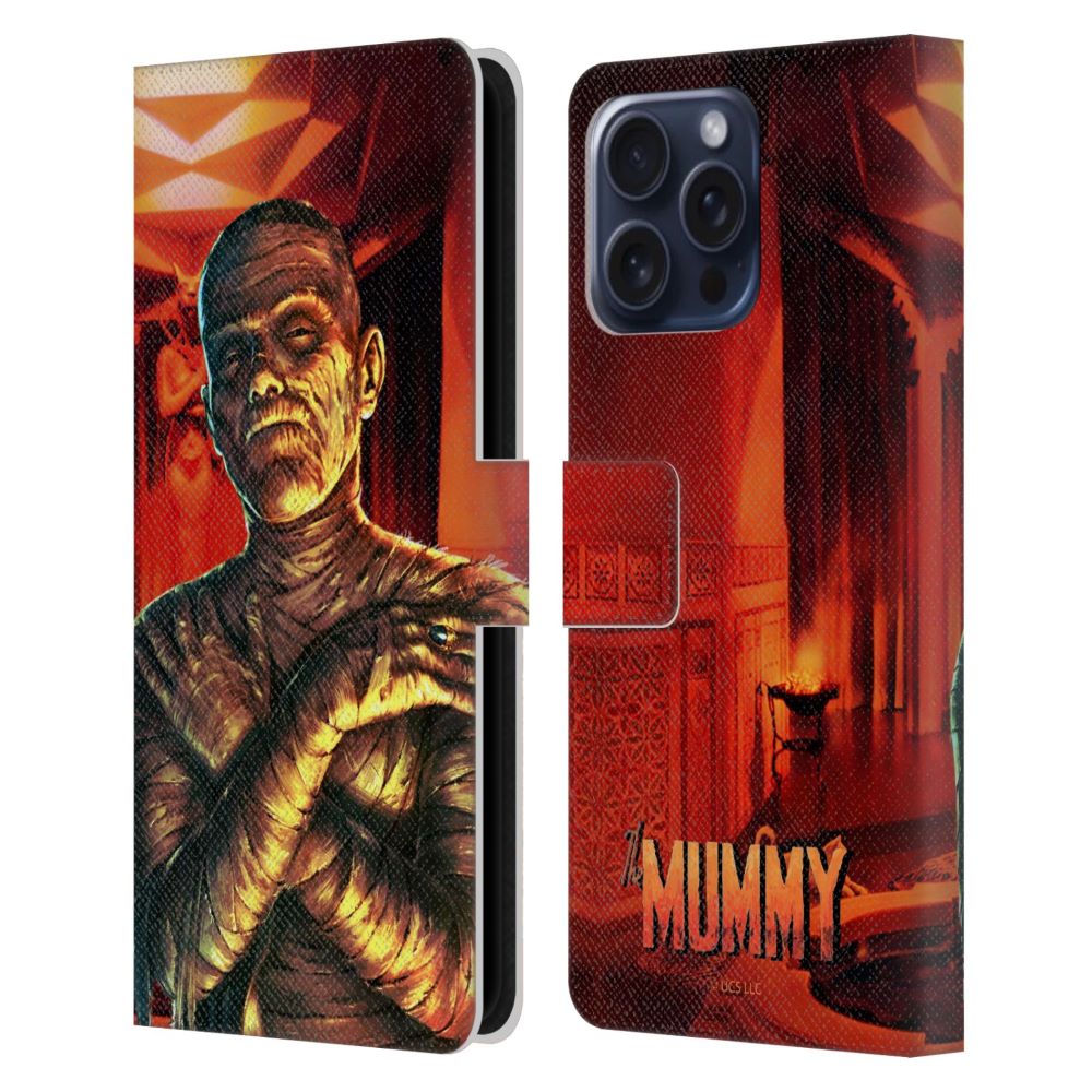 UNIVERSAL MONSTERS ブレックファスト・クラブ - The Mummy / Key Art レザー手帳型 / Apple iPhoneケース 【公式 / オフィシャル】