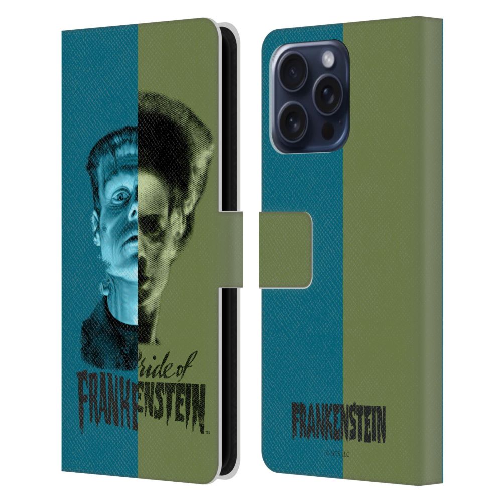 UNIVERSAL MONSTERS ブレックファスト・クラブ - Frankenstein / Half レザー手帳型 / Apple iPhoneケース 【公式 / オフィシャル】