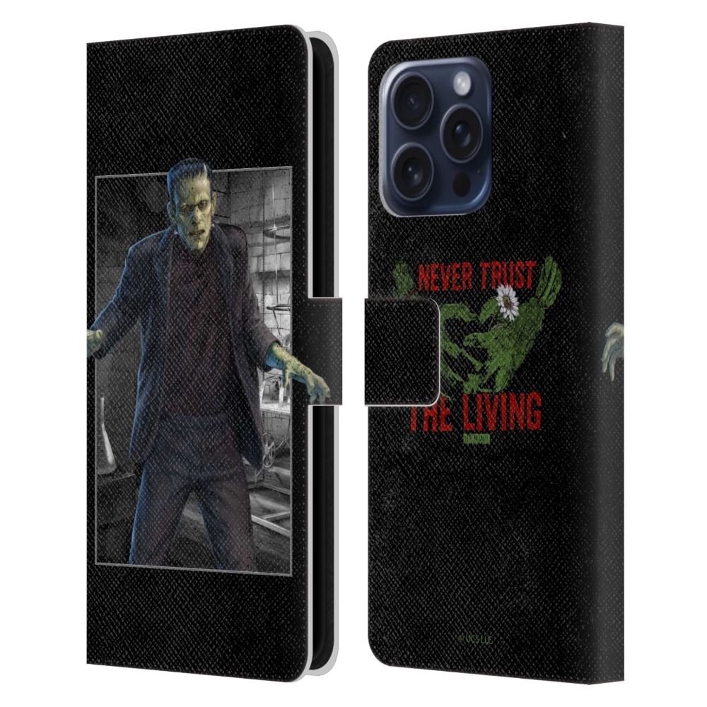 UNIVERSAL MONSTERS ブレックファスト・クラブ - Frankenstein / Frame レザー手帳型 / Apple iPhoneケース 【公式 / オフィシャル】