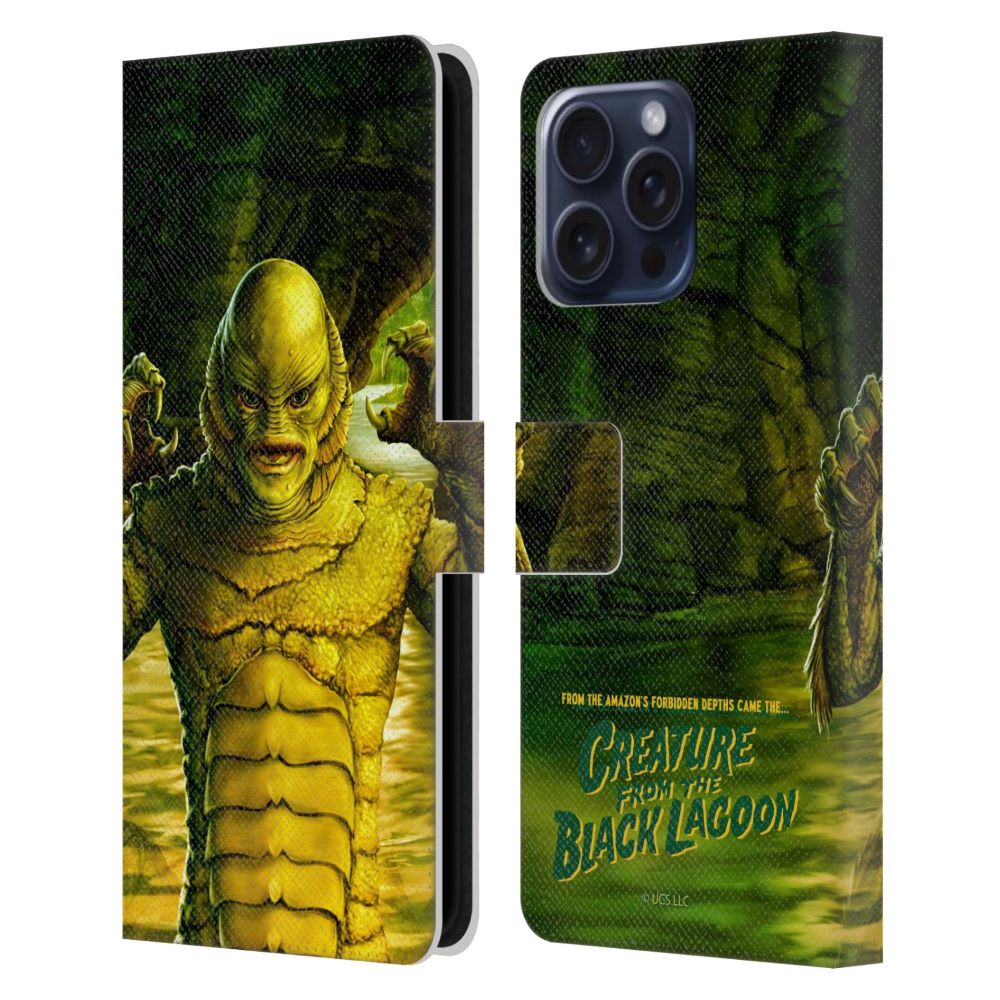 UNIVERSAL MONSTERS ブレックファスト・クラブ - Creature From The Black Lagoon / From The River レザー手帳型 / Apple iPhoneケース 【公式 / オフィシャル】