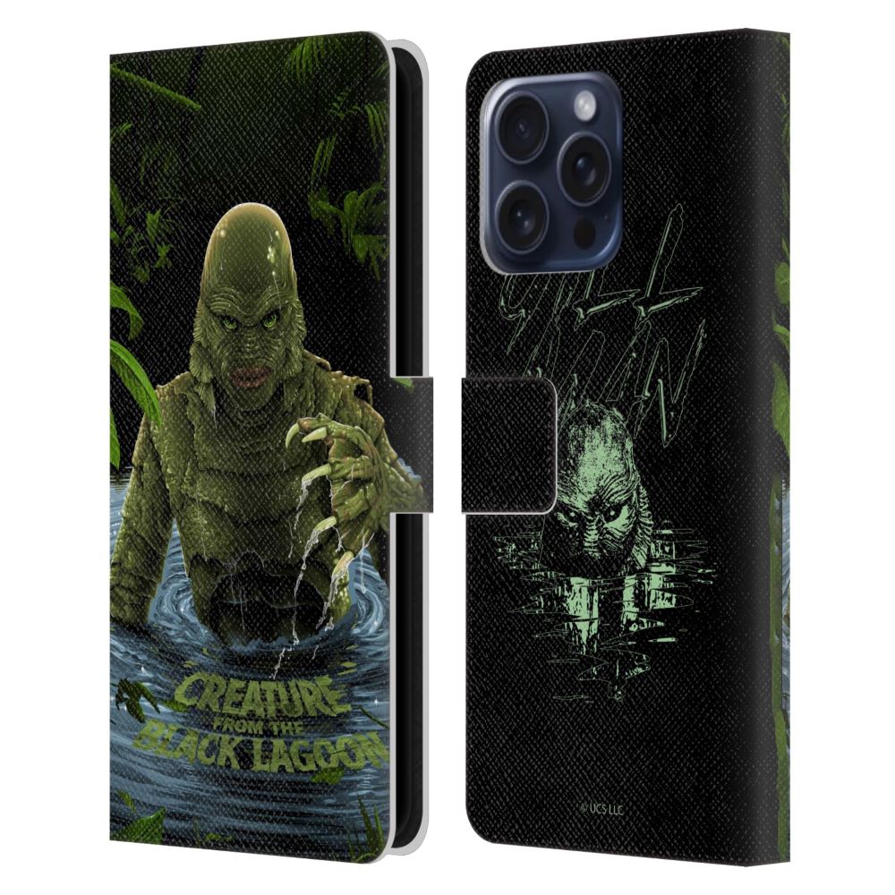 UNIVERSAL MONSTERS ブレックファスト・クラブ - Creature From The Black Lagoon / Portrait レザー手帳型 / Apple iPhoneケース 【公式 / オフィシャル】