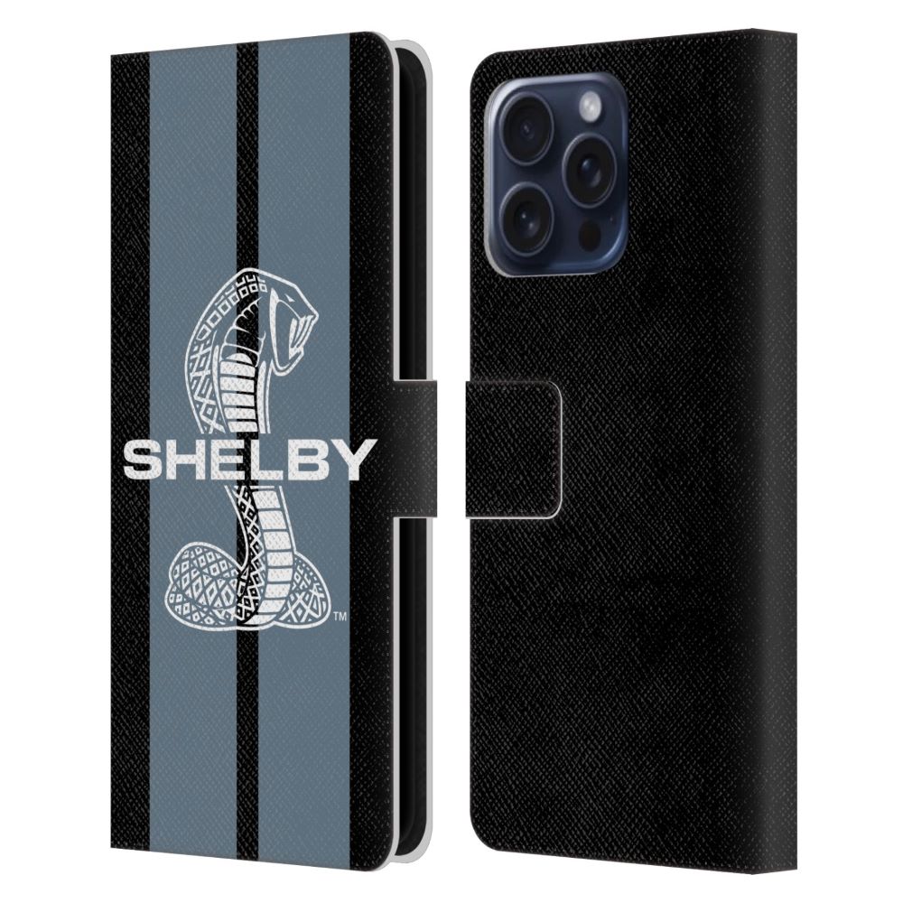 SHELBY シェルビー - Car Graphics / Gray レザー手帳型 / Apple iPhoneケース 【公式 / オフィシャル】