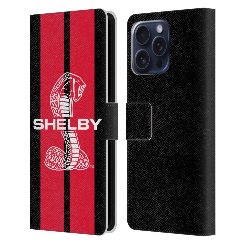 SHELBY シェルビー - Car Graphics / Red レザー手帳型 / Apple iPhoneケース 【公式 / オフィシャル】