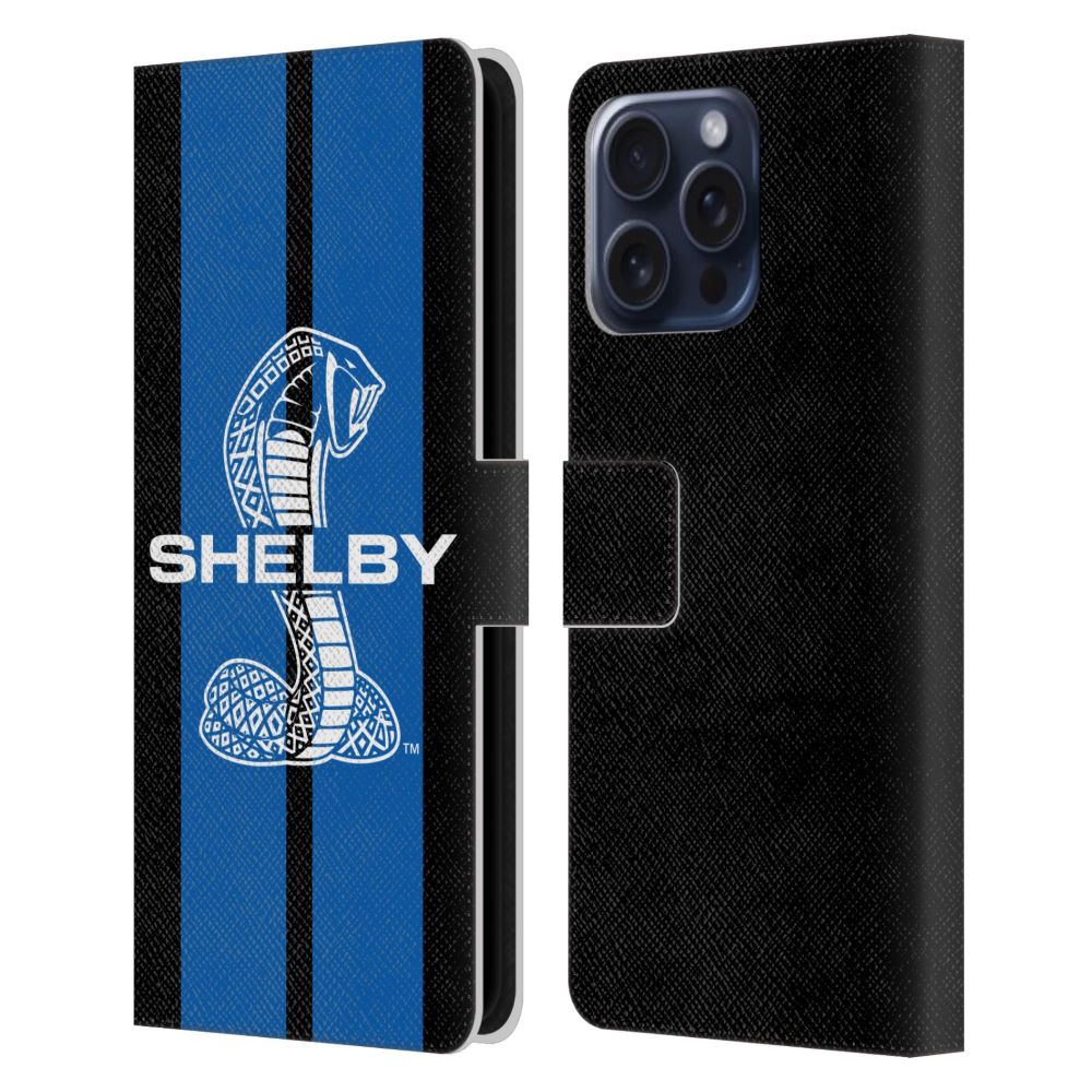 SHELBY シェルビー - Car Graphics / Blue レザー手帳型 / Apple iPhoneケース 【公式 / オフィシャル】