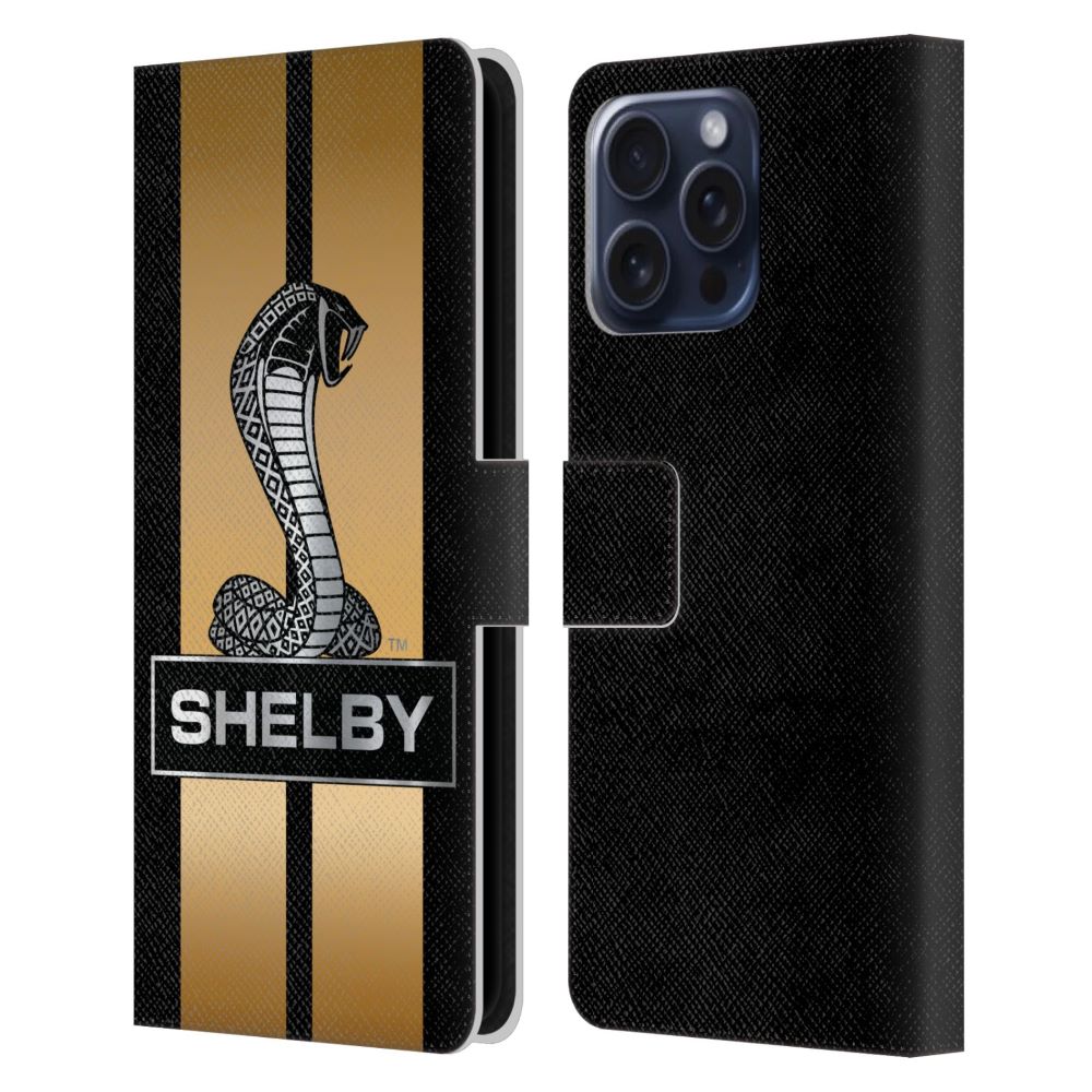 SHELBY シェルビー - Car Graphics / Gold レザー手帳型 / Apple iPhoneケース 【公式 / オフィシャル】