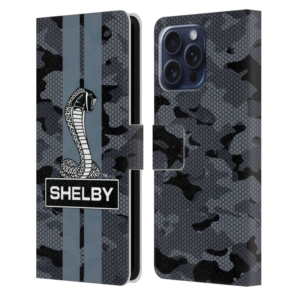 SHELBY - Logos / Camouflage レザー手帳型