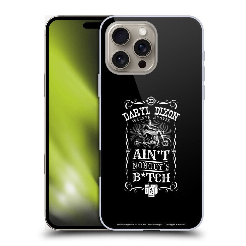 WALKING DEAD ウォーキングデッド - Daryl Dixon Biker Art / Motorcycle Black White ハード case / Apple iPhoneケース 【公式 / オフィシャル】