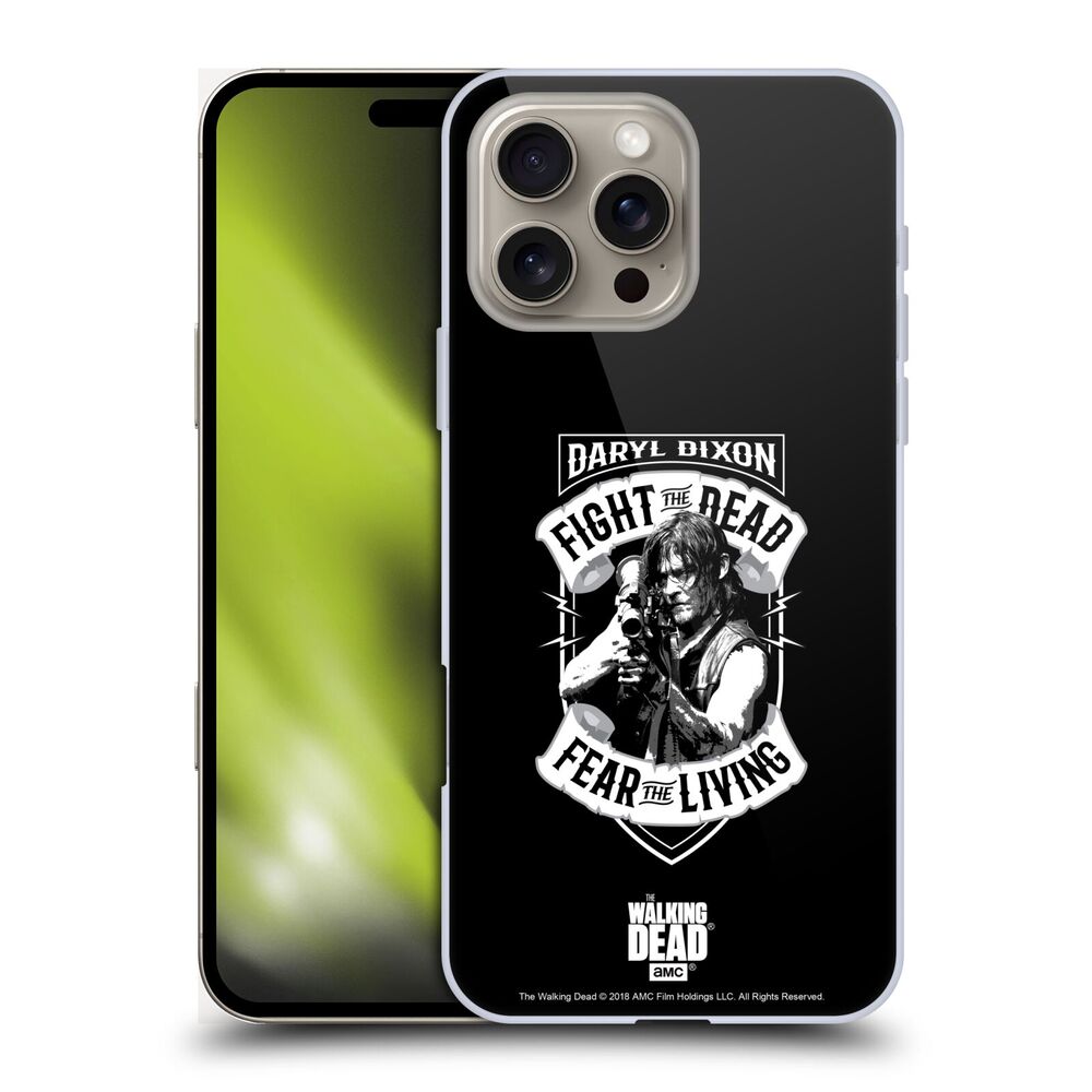 WALKING DEAD ウォーキングデッド - Daryl Dixon Biker Art / RPG Black White ハード case / Apple iPhoneケース 【公式 / オフィシャル】