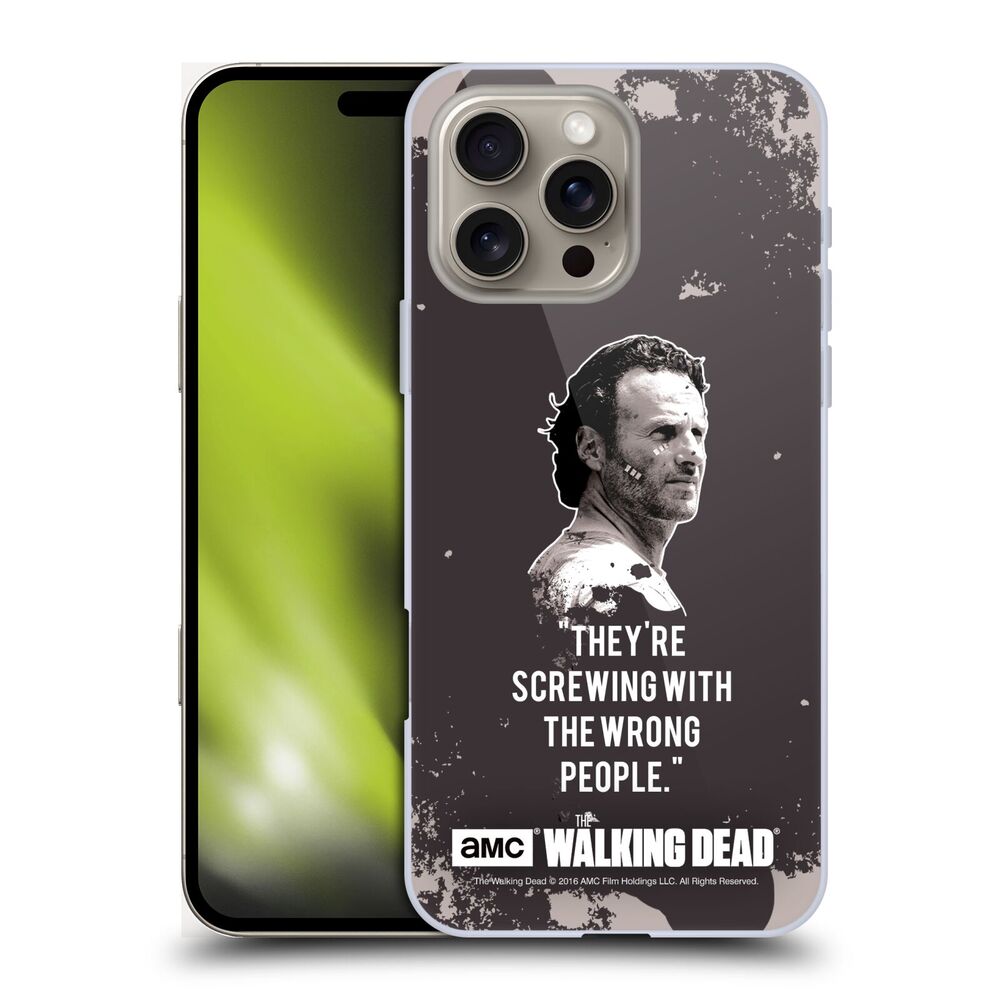 WALKING DEAD ウォーキングデッド - Quotes / Rick Trap ハード case / Apple iPhoneケース 【公式 / オフィシャル】