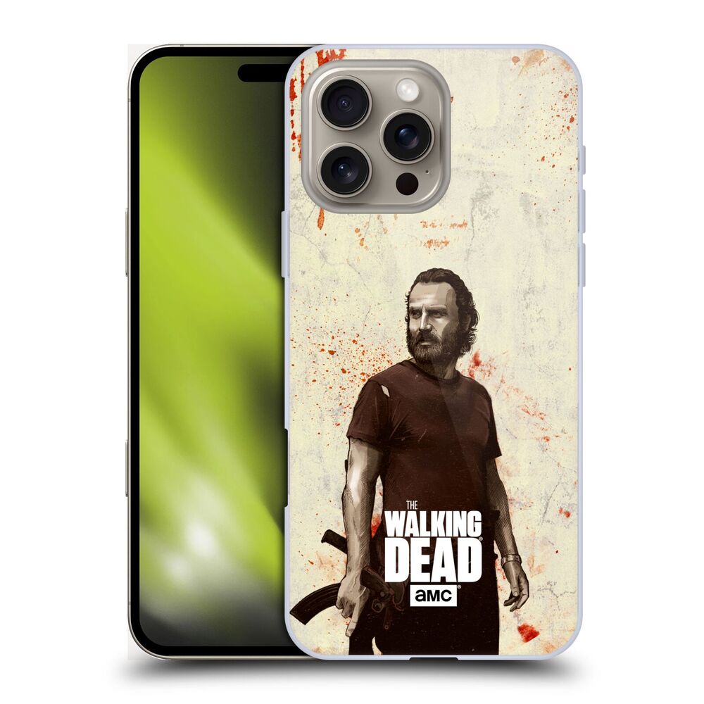 WALKING DEAD - Distressed Look Illustrations / Rick ハード case