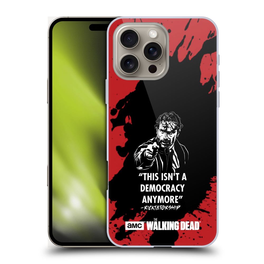 WALKING DEAD ウォーキングデッド - Typography / Ricktatorship ハード case / Apple iPhoneケース 【公式 / オフィシャル】