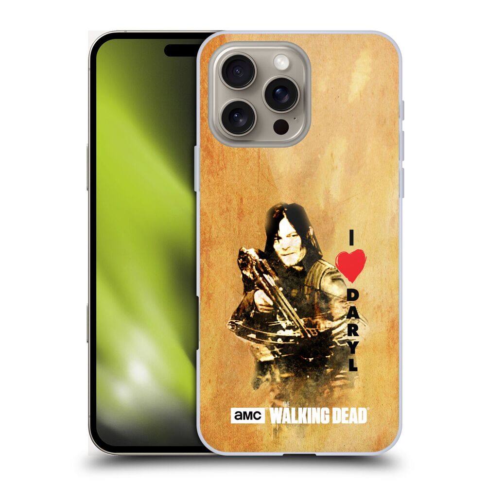 WALKING DEAD ウォーキングデッド - Typography / Love Daryl Crossbow ハード case / Apple iPhoneケース 【公式 / オフィシャル】