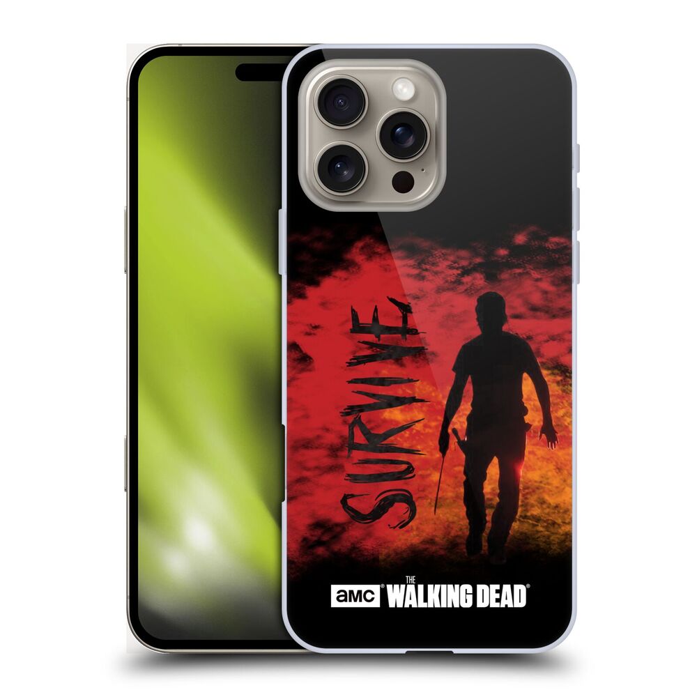 WALKING DEAD ウォーキングデッド - Typography / Survive Rick Machete ハード case / Apple iPhoneケース 【公式 / オフィシャル】