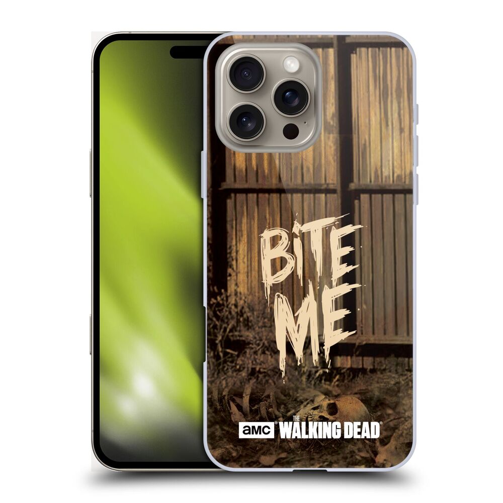 WALKING DEAD ウォーキングデッド - Typography / Bite Me ハード case / Apple iPhoneケース 【公式 / オフィシャル】