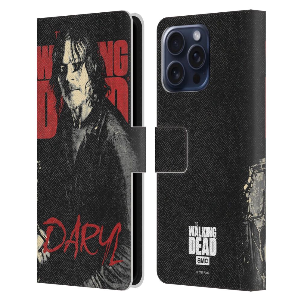 WALKING DEAD ウォーキングデッド - Season 10 Character Portraits / Daryl レザー手帳型 / Apple iPhoneケース 【公式 / オフィシャル】