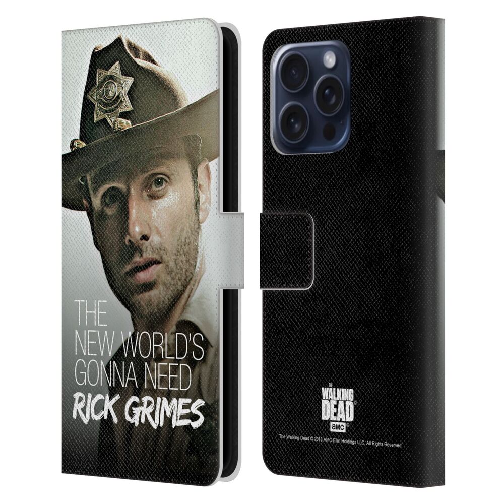 WALKING DEAD ウォーキングデッド - Rick Grimes Legacy / Deputy Hat レザー手帳型 / Apple iPhoneケース 【公式 / オフィシャル】