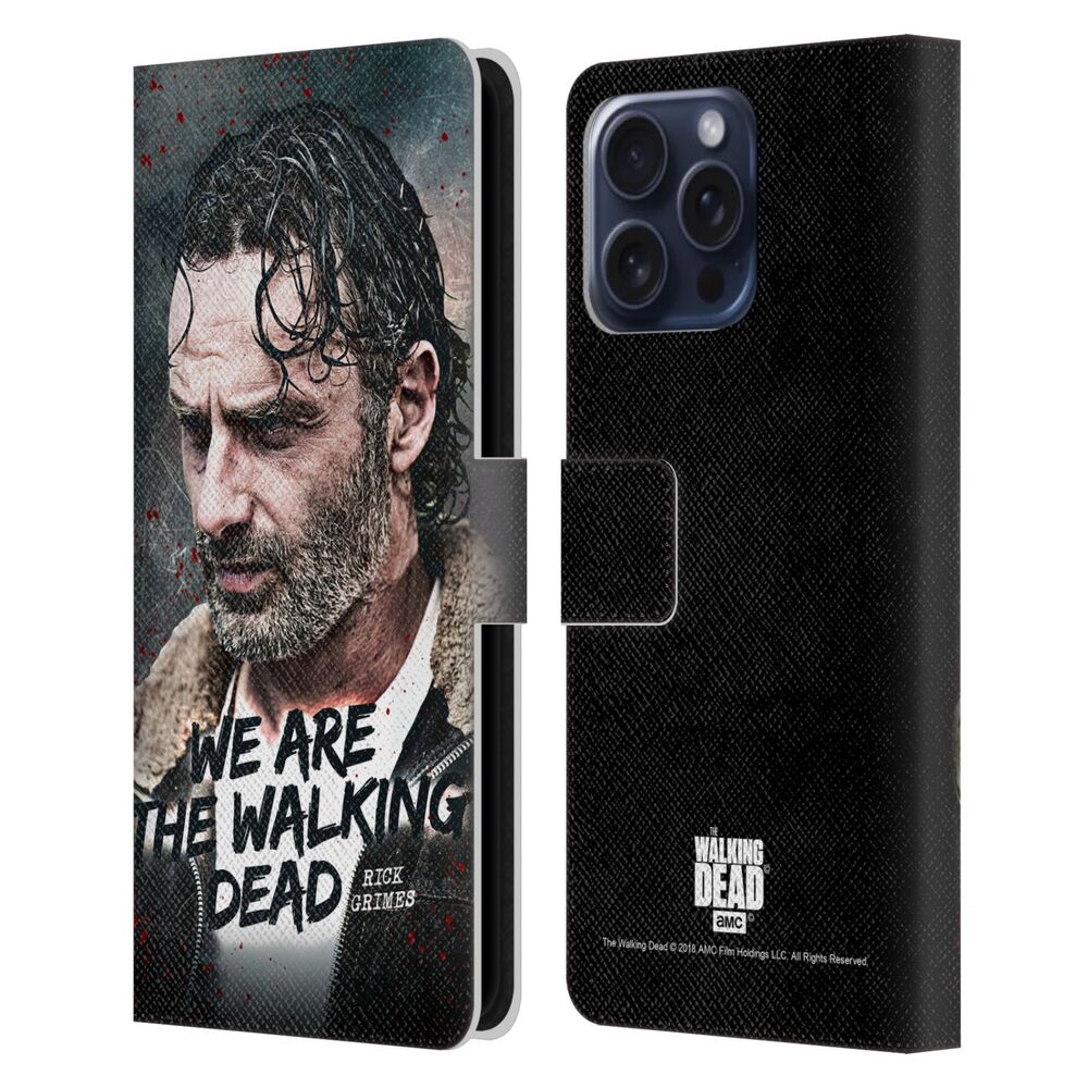 WALKING DEAD ウォーキングデッド - Rick Grimes Legacy / Quote レザー手帳型 / Apple iPhoneケース 【公式 / オフィシャル】