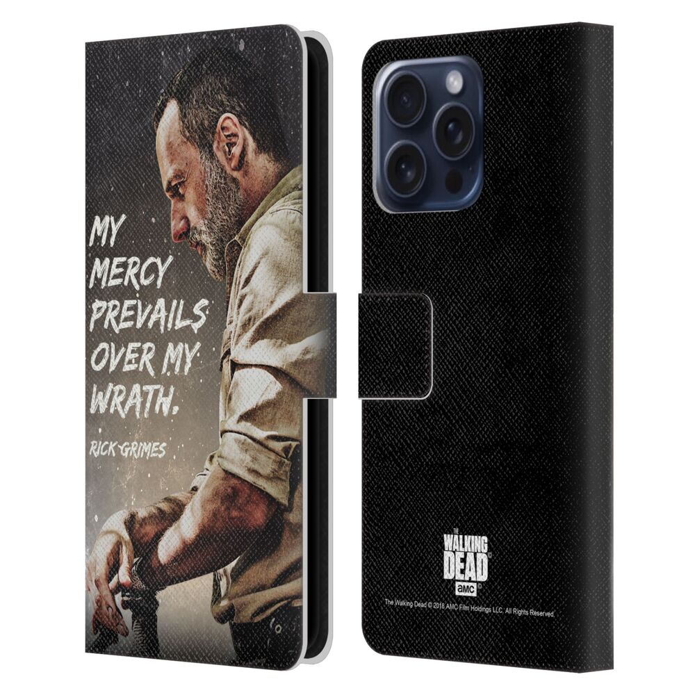 WALKING DEAD ウォーキングデッド - Rick Grimes Legacy / Mercy Prevails レザー手帳型 / Apple iPhoneケース 【公式 / オフィシャル】