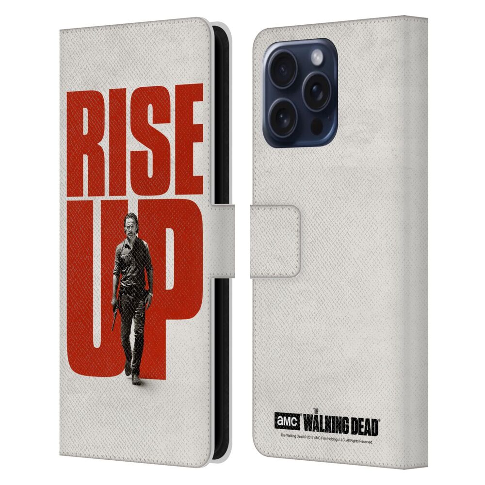 WALKING DEAD ウォーキングデッド - Rise Up / Rick レザー手帳型 / Apple iPhoneケース 【公式 / オフィシャル】