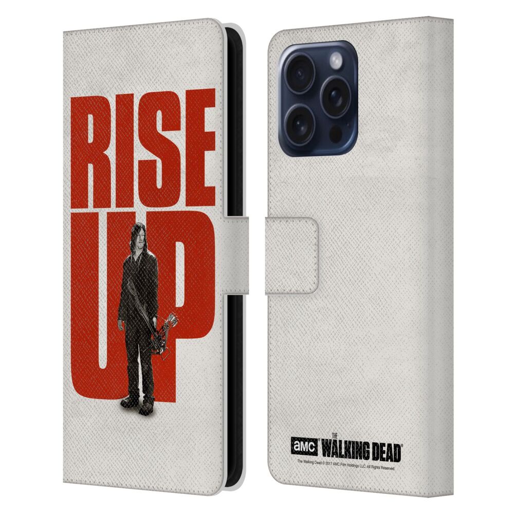 WALKING DEAD ウォーキングデッド - Rise Up / Daryl レザー手帳型 / Apple iPhoneケース 【公式 / オフィシャル】