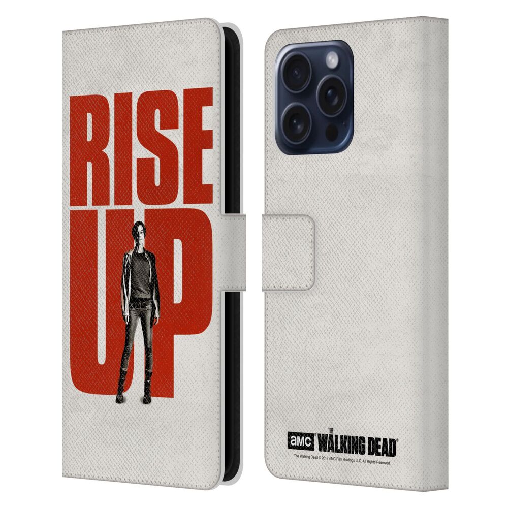 WALKING DEAD ウォーキングデッド - Rise Up / Maggie レザー手帳型 / Apple iPhoneケース 【公式 / オフィシャル】