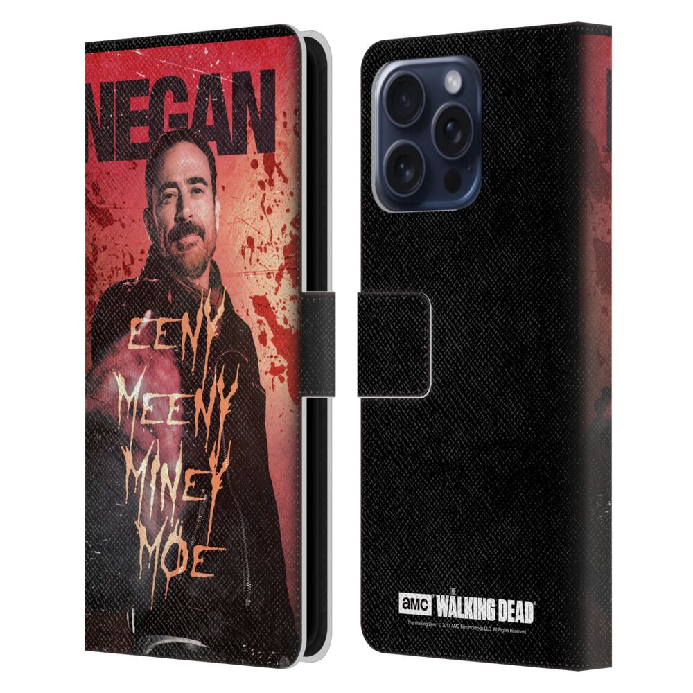 WALKING DEAD ウォーキングデッド - Negan / Eeny Miney Coloured レザー手帳型 / Apple iPhoneケース 【公式 / オフィシャル】