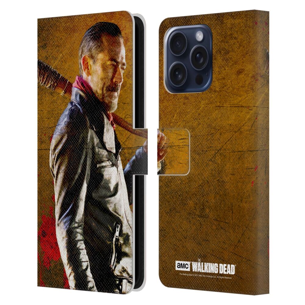 WALKING DEAD ウォーキングデッド - Negan / Lucille 1 レザー手帳型 / Apple iPhoneケース 【公式 / オフィシャル】