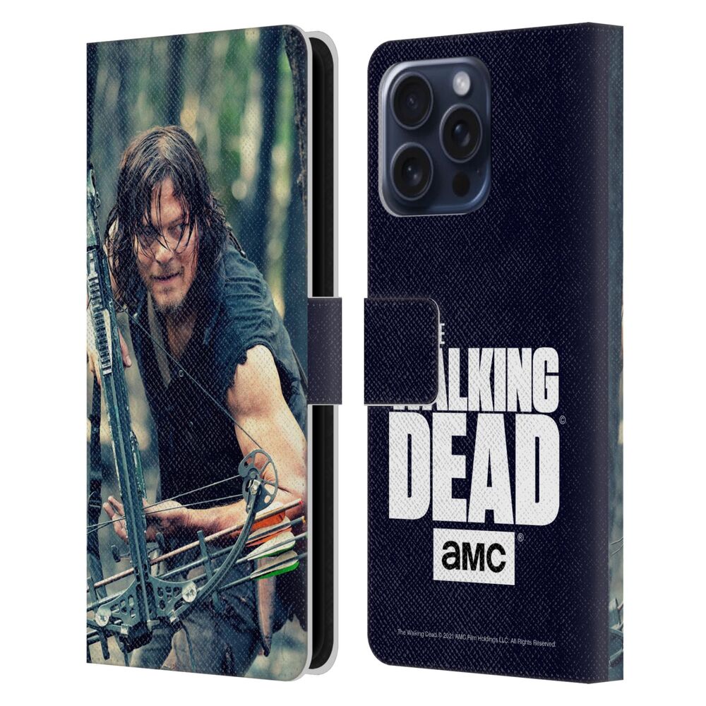 WALKING DEAD ウォーキングデッド - Daryl Dixon / Lurk レザー手帳型 / Apple iPhoneケース 【公式 / オフィシャル】