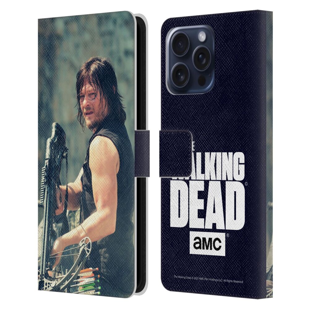 WALKING DEAD ウォーキングデッド - Daryl Dixon / Archer レザー手帳型 / Apple iPhoneケース 【公式 / オフィシャル】