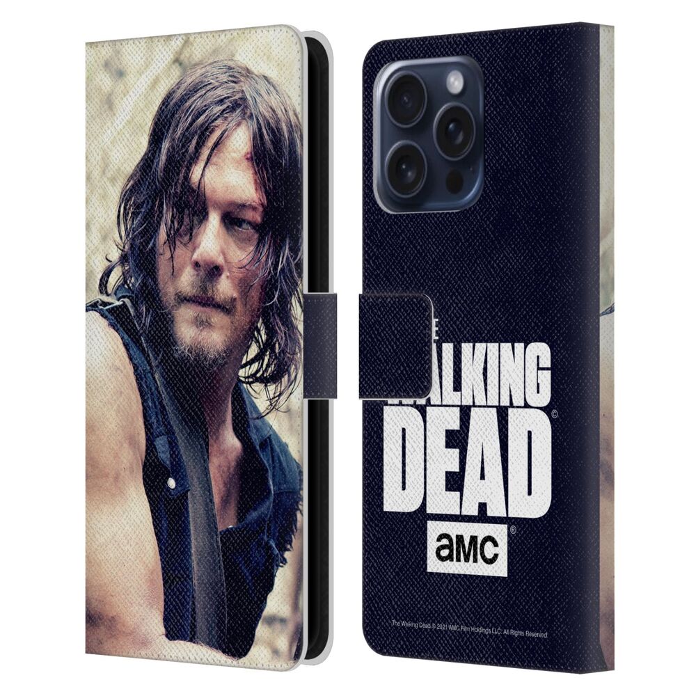 WALKING DEAD ウォーキングデッド - Daryl Dixon / Half Body レザー手帳型 / Apple iPhoneケース 【公式 / オフィシャル】