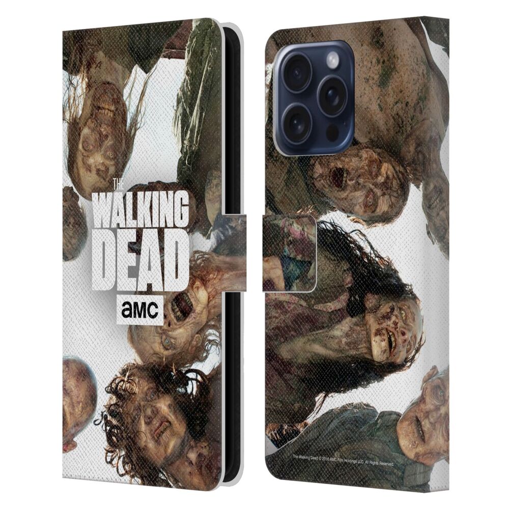 WALKING DEAD ウォーキングデッド - Logo / Group レザー手帳型 / Apple iPhoneケース 【公式 / オフィシャル】