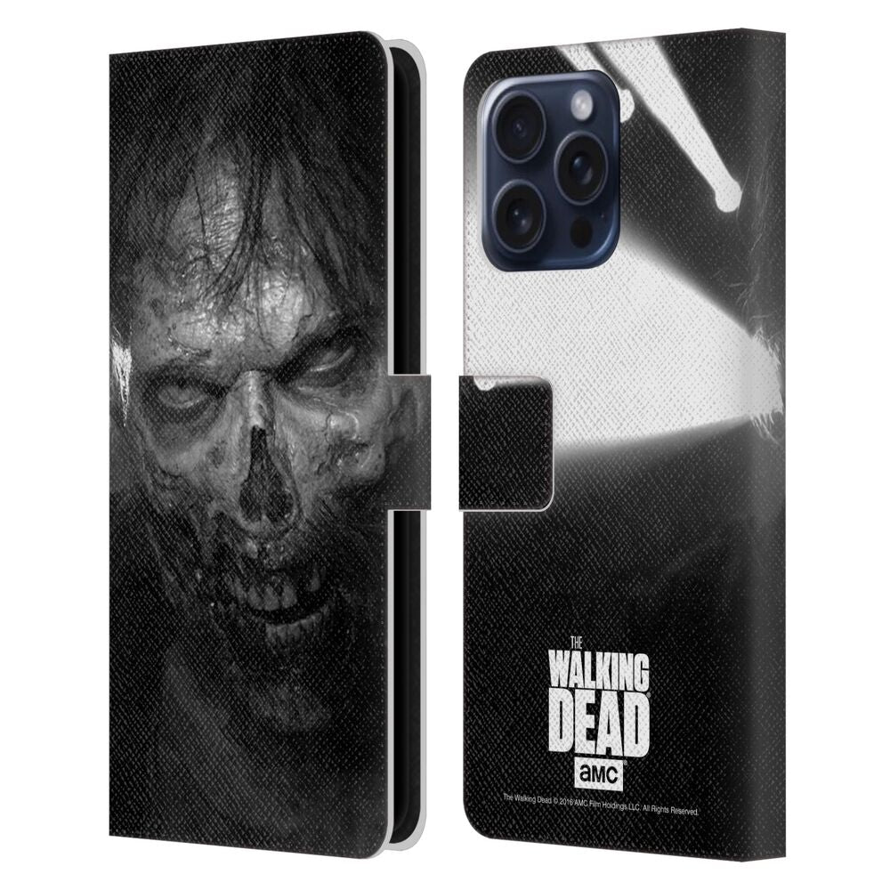 WALKING DEAD ウォーキングデッド - Logo / Stare レザー手帳型 / Apple iPhoneケース 【公式 / オフィシャル】