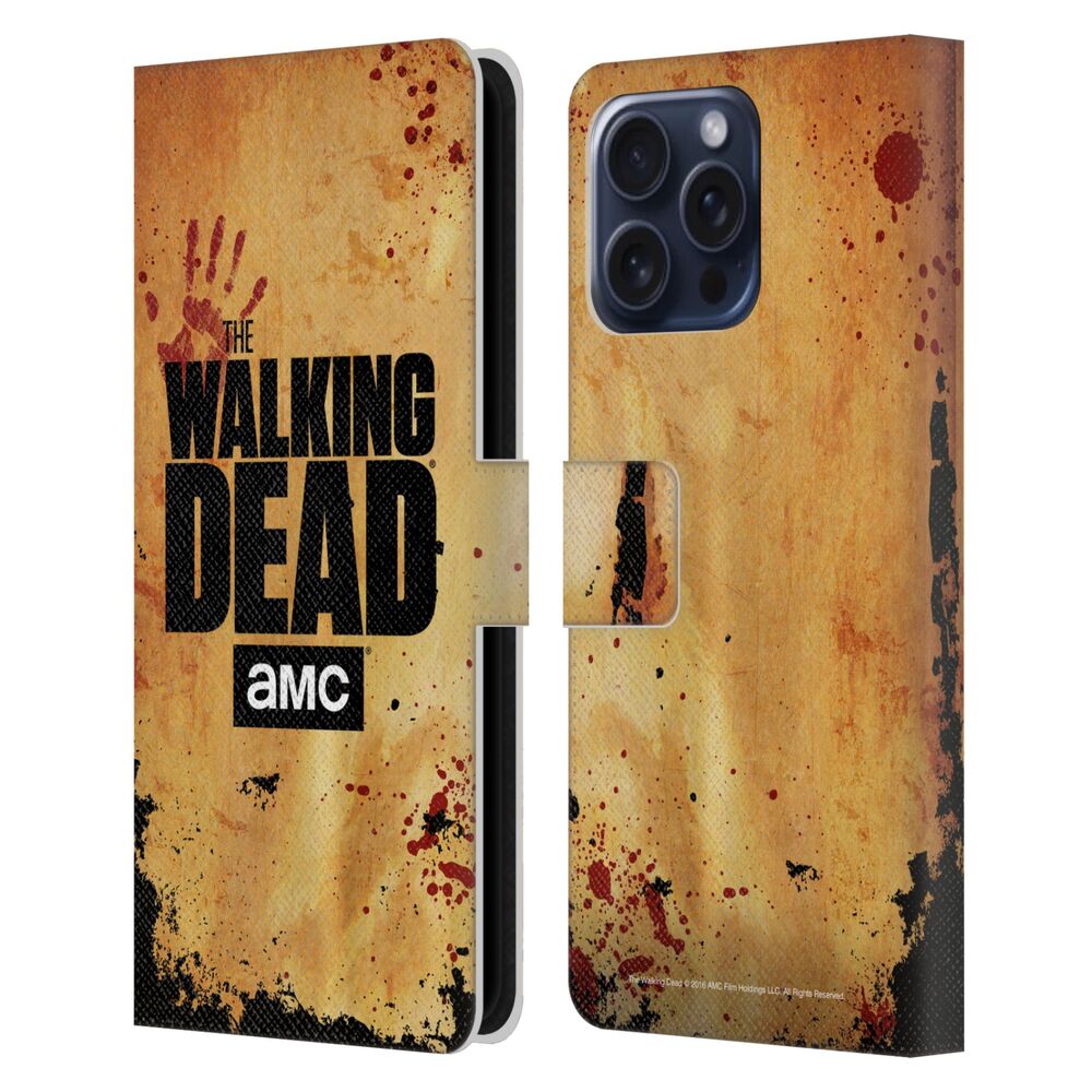 WALKING DEAD ウォーキングデッド - Logo / Stacked レザー手帳型 / Apple iPhoneケース 【公式 / オフィシャル】