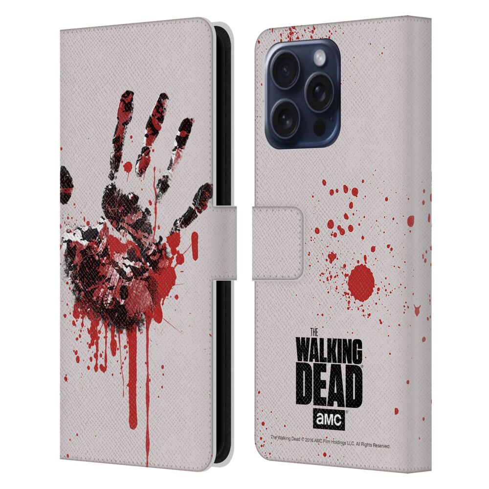 WALKING DEAD ウォーキングデッド - Silhouettes / Hand レザー手帳型 / Apple iPhoneケース 【公式 / オフィシャル】