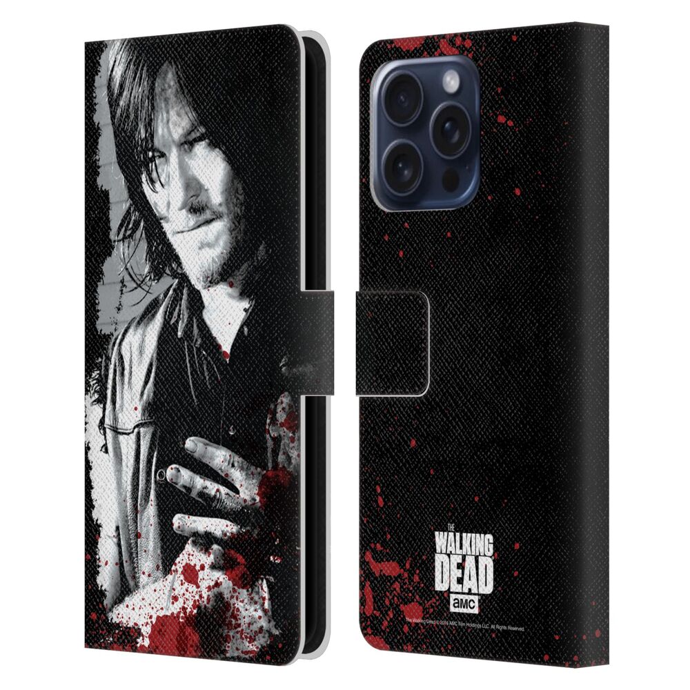 WALKING DEAD ウォーキングデッド - Gore / Wounded Hand レザー手帳型 / Apple iPhoneケース 【公式 / オフィシャル】