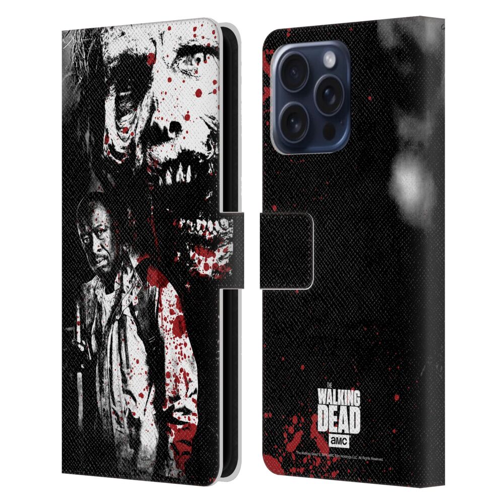 WALKING DEAD ウォーキングデッド - Gore / Morgan And Lurker レザー手帳型 / Apple iPhoneケース 【公式 / オフィシャル】