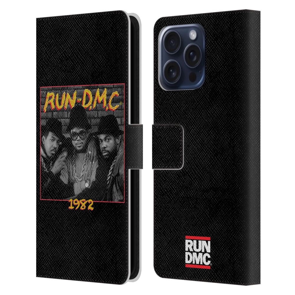 RUN DMC ランディーエムシー - Key Art / Photo 1982 レザー手帳型 / Apple iPhoneケース 【公式 / オフィシャル】