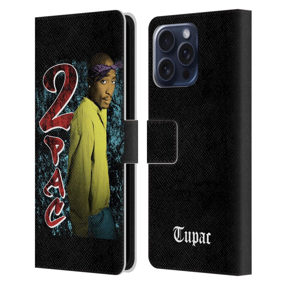 2PAC 2パック - Key Art / Vintage レザー手帳型 / Apple iPhoneケース 【公式 / オフィシャル】