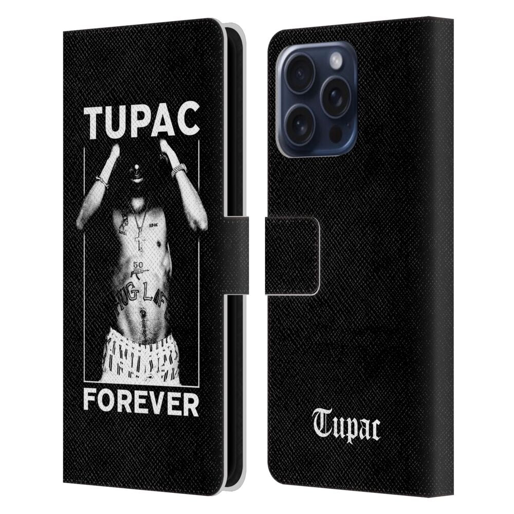 2PAC 2パック - Key Art / Forever レザー手帳型 / Apple iPhoneケース 【公式 / オフィシャル】