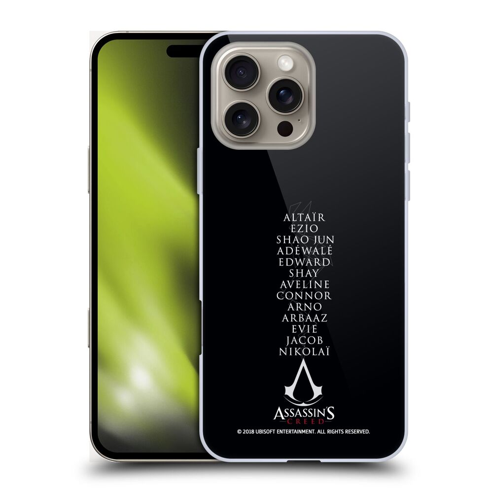 ASSASSINS CREED アサシンクリード - Legacy Typography / Names ハード case / Apple iPhoneケース 【公式 / オフィシャル】