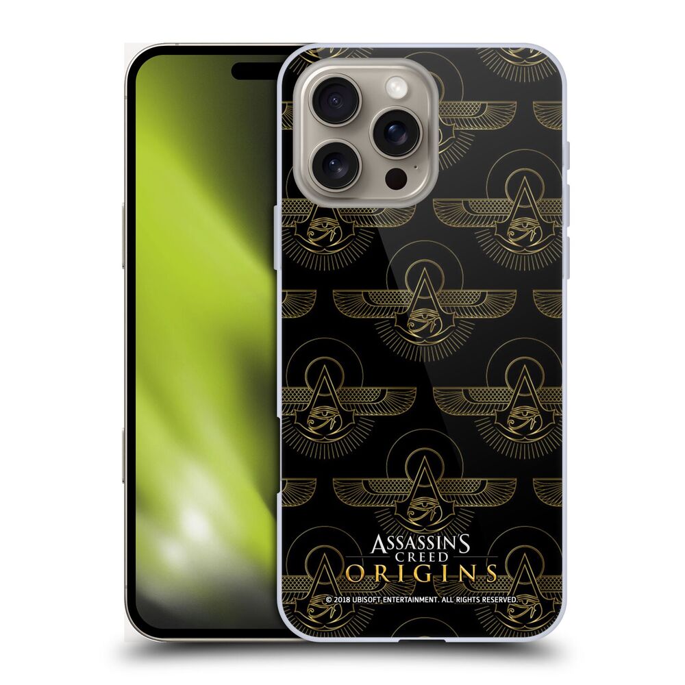 ASSASSINS CREED アサシンクリード - Origins Patterns / Black Crest ハード case / Apple iPhoneケース 【公式 / オフィシャル】